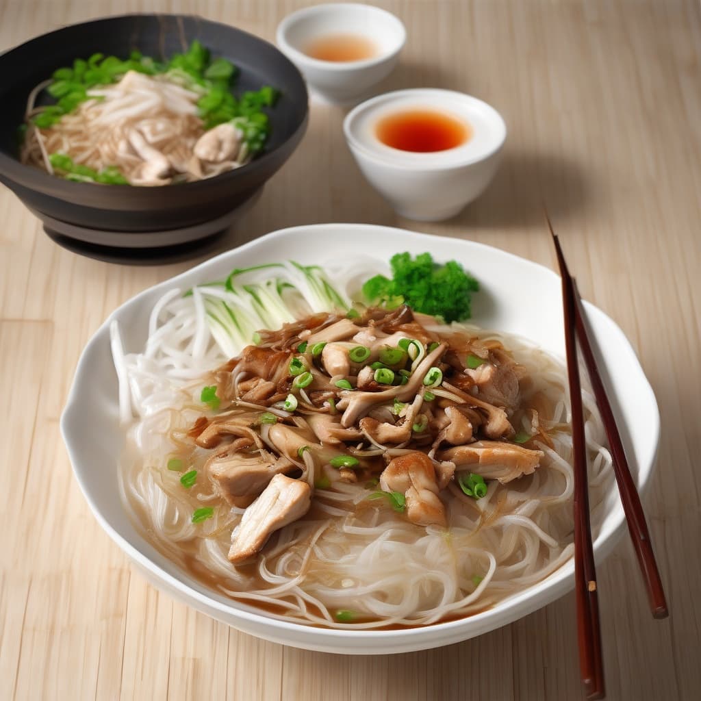 Stir-Fried Pho Noodles with Chicken