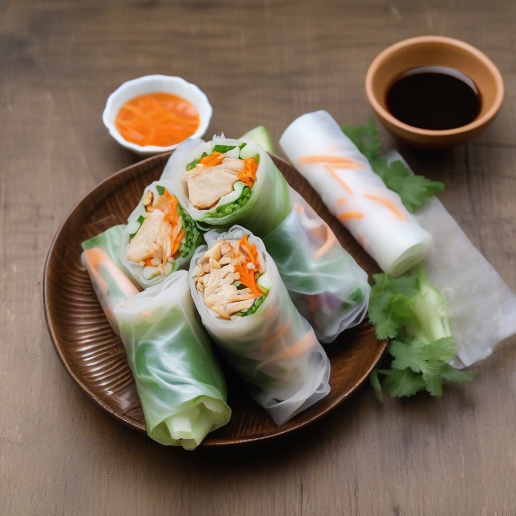 Grilled Chicken Spring Rolls (2 pcs)