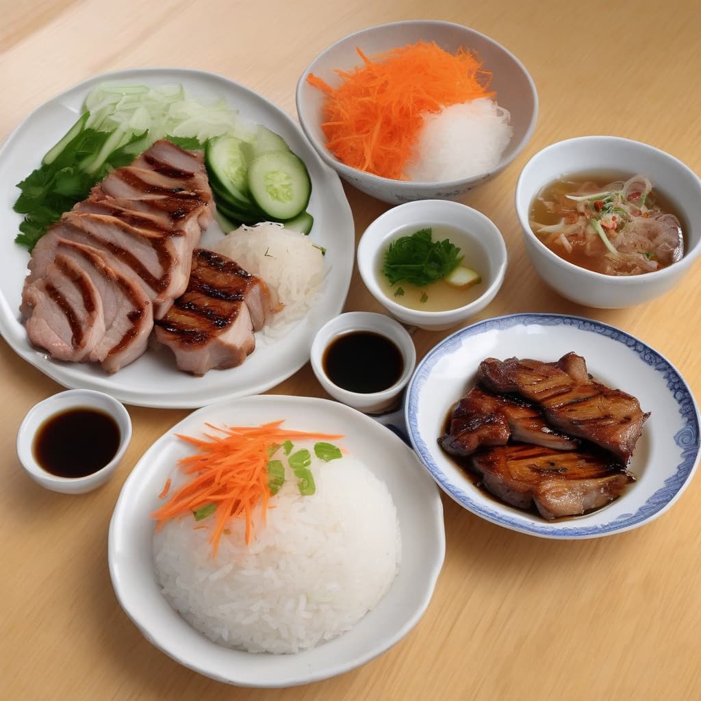 Grilled Pork Rice Plate
