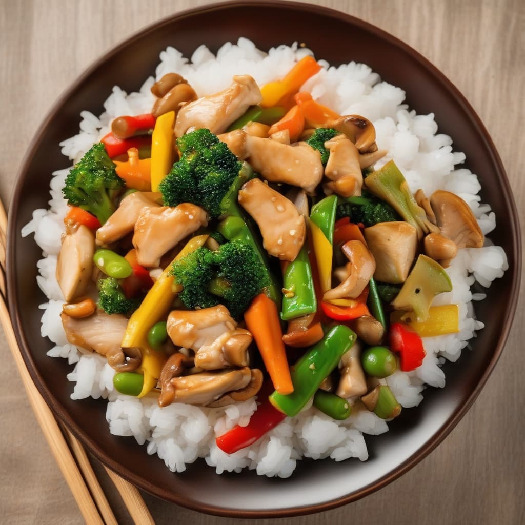 Stir-Fried Mixed Vegetables with Chicken