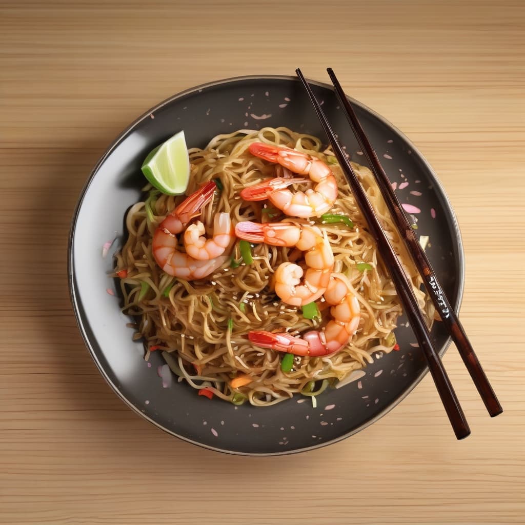 Shrimp Teriyaki Noodles