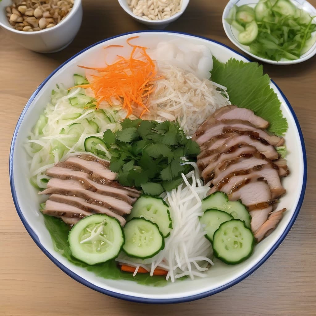 Pork Cold Rice Vermicelli Salad
