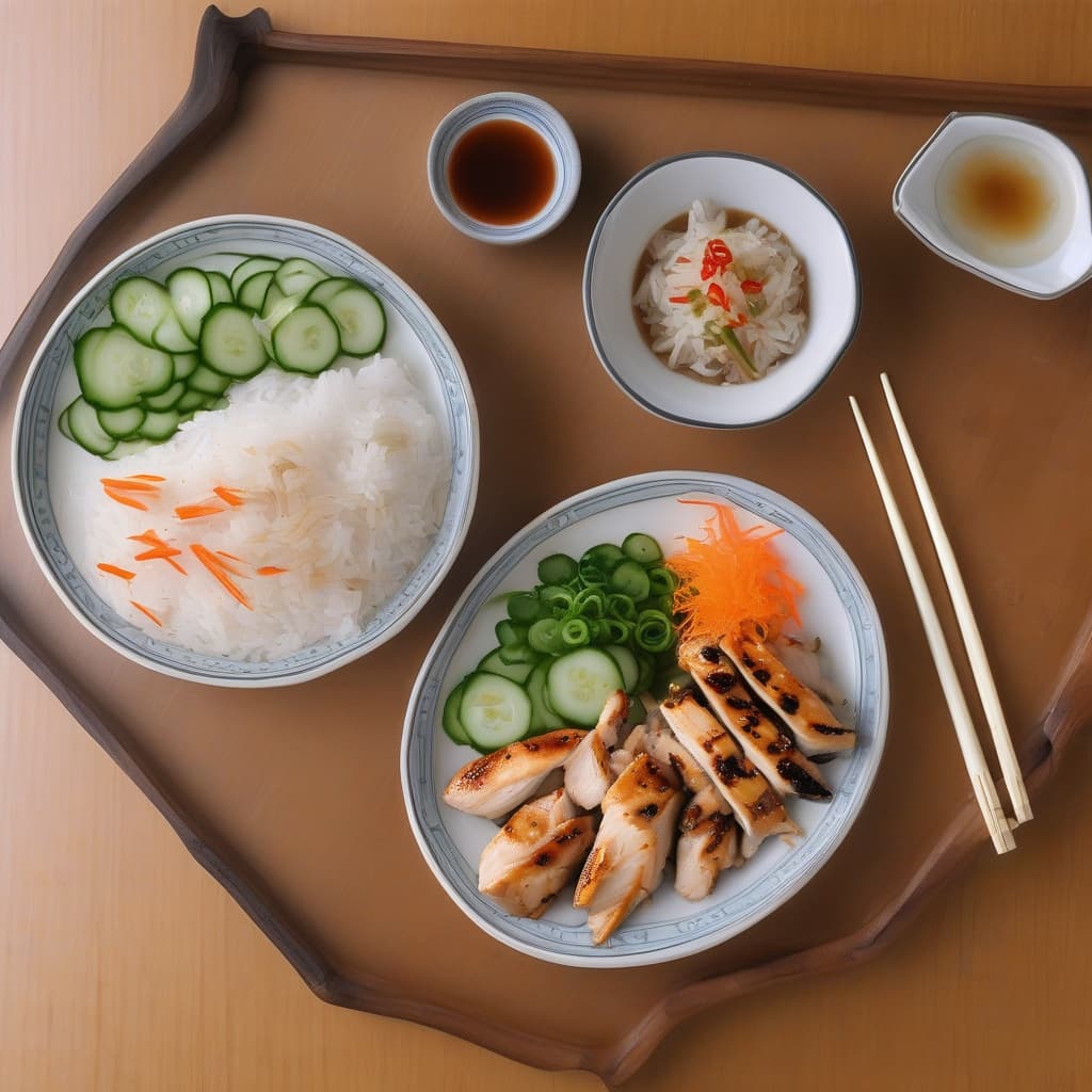 Grilled Chicken Rice Plate